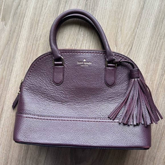 Kate Spade Burgundy Handbag and Multicolor Wallet Set - Picture 2 of 9